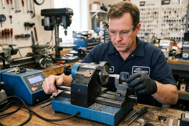 Spare car key cutting in San Jose automotive locksmith